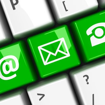 trustfax online fax service white computer keyboard green @ mail phone keys